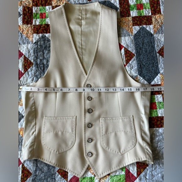 Vtg 1970s Johnny Carson 3 Piece Leisure Suit Tailored For Fine Bros.-Matison Co - Picture 10 of 16